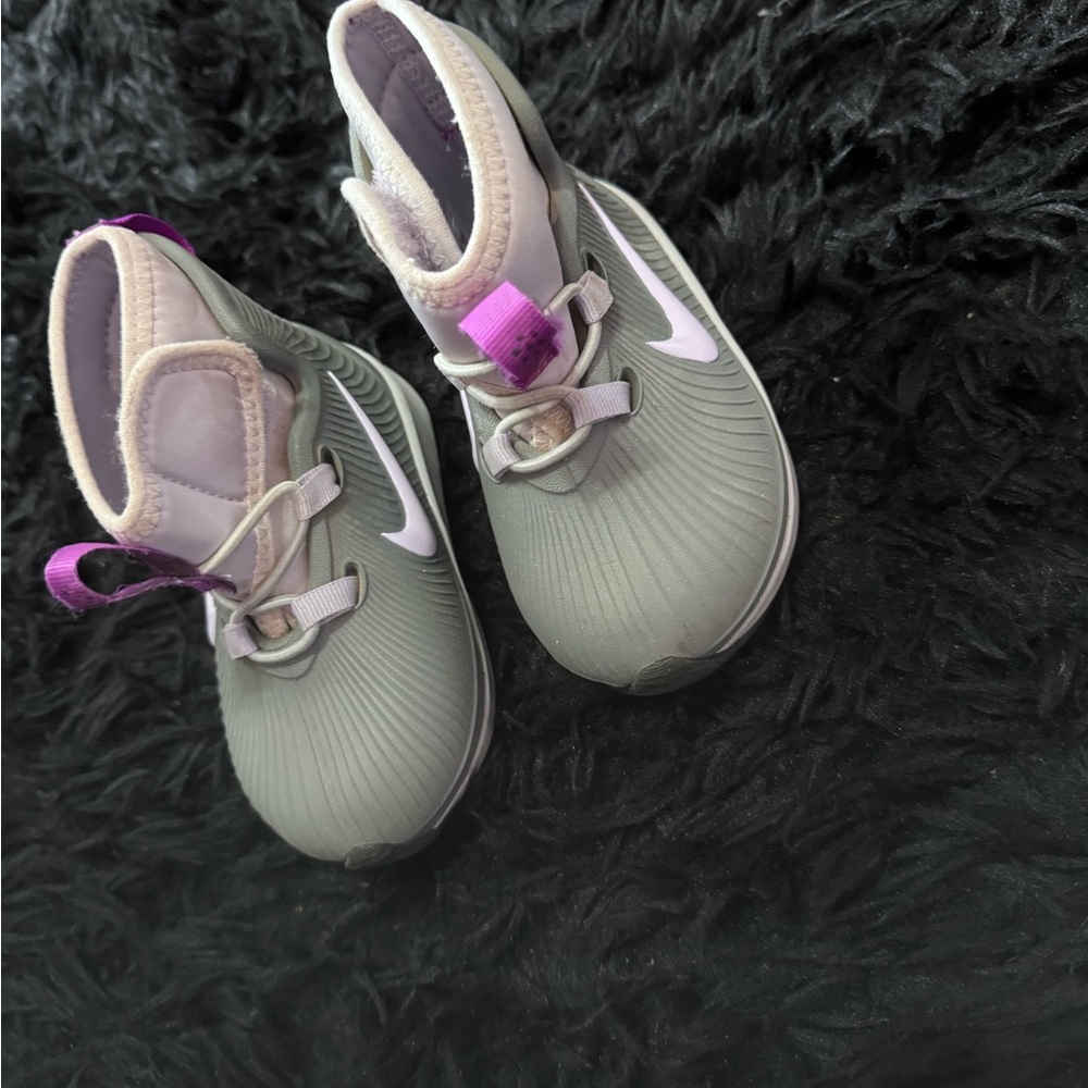 Nike Kids Shoes - Gray and Purple